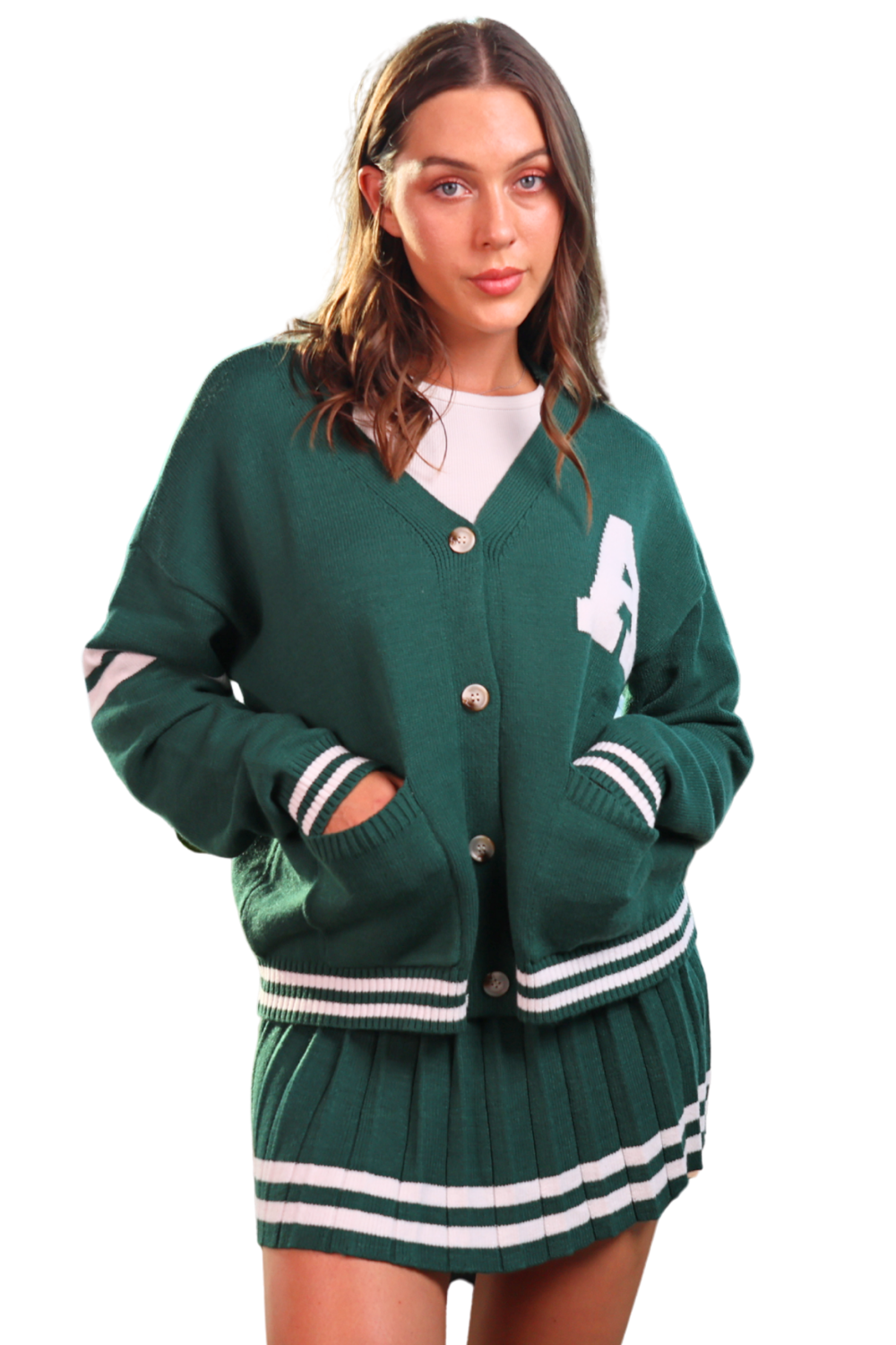 Forest Green Varsity Set