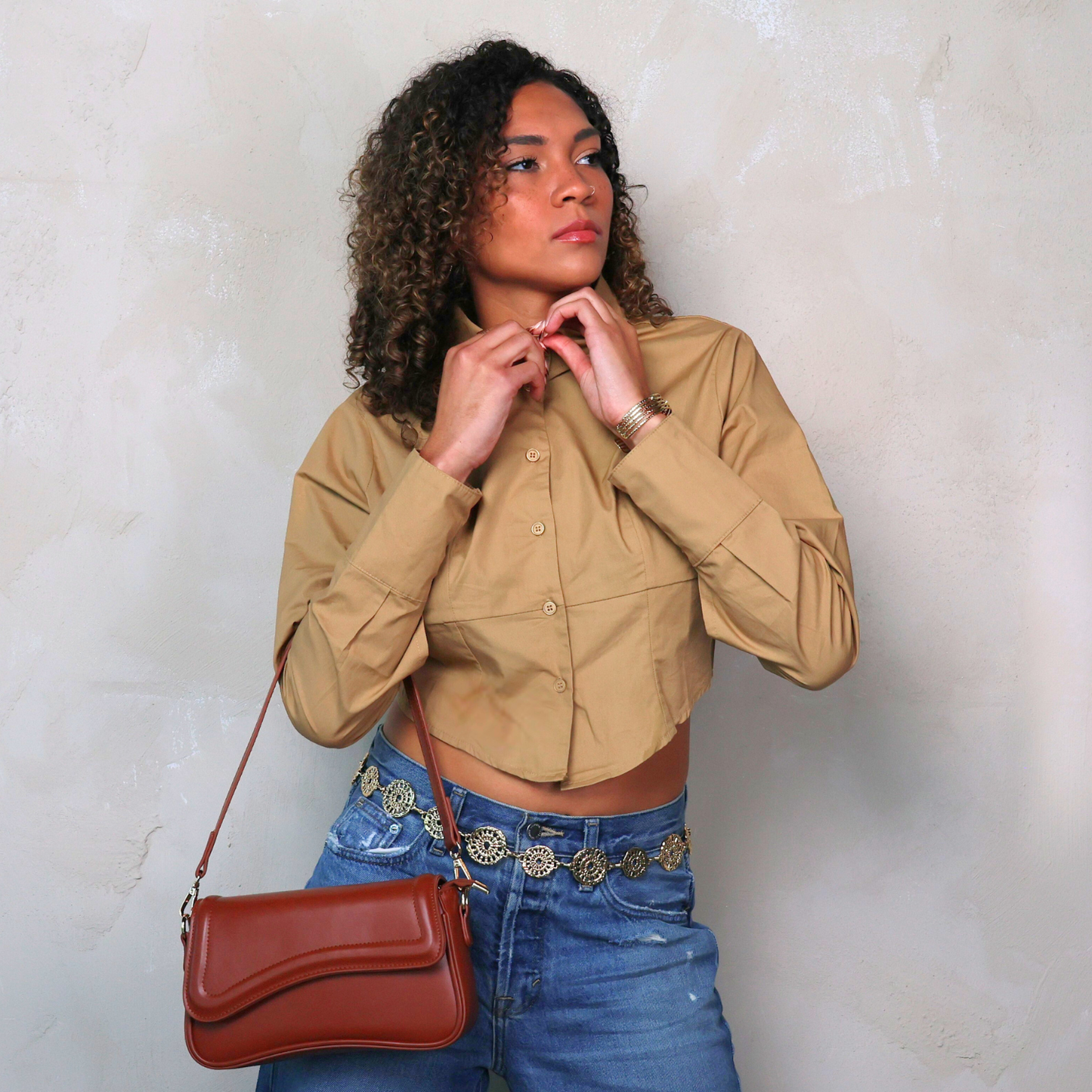 Sahara Cropped Blouse