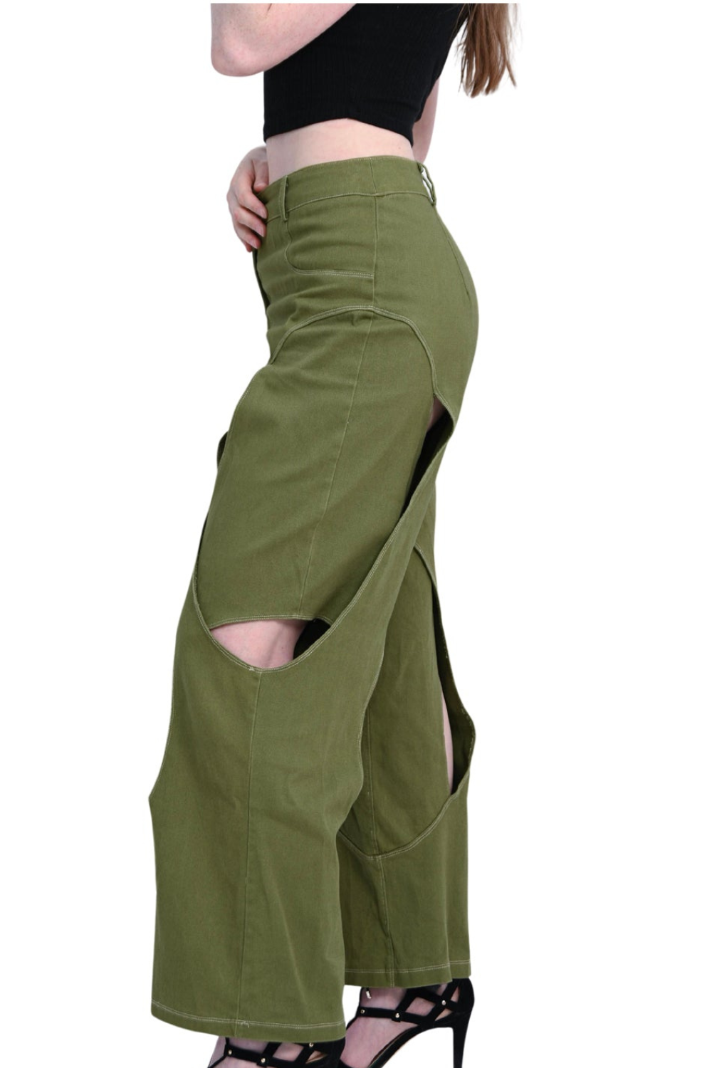 Olive Orbit Jeans