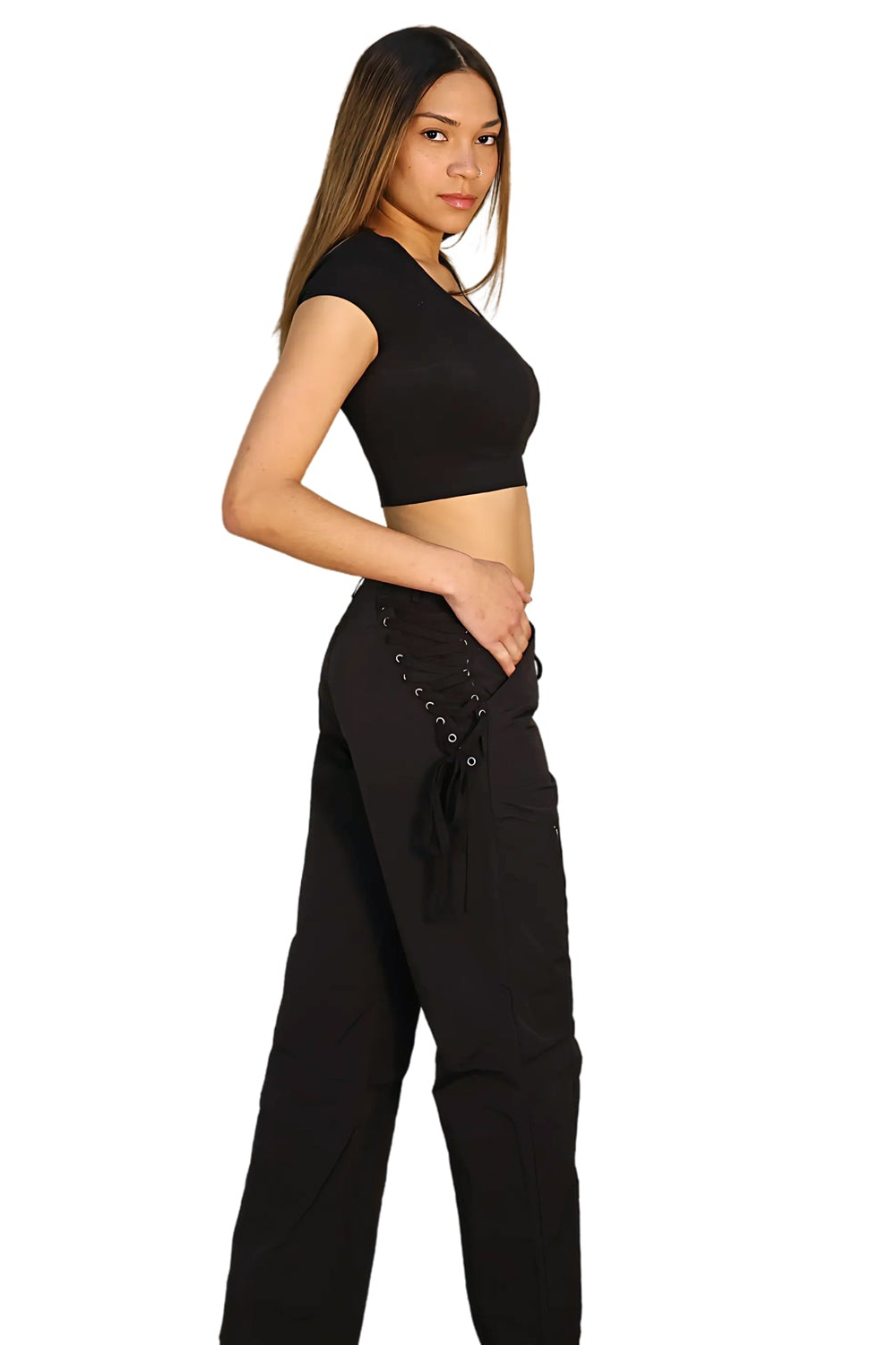 Sideline Lace-Up Pants
