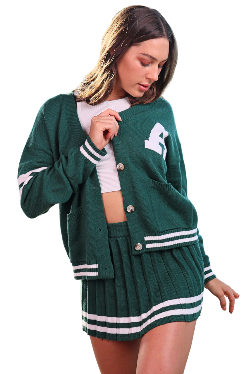 Forest Green Varsity Set