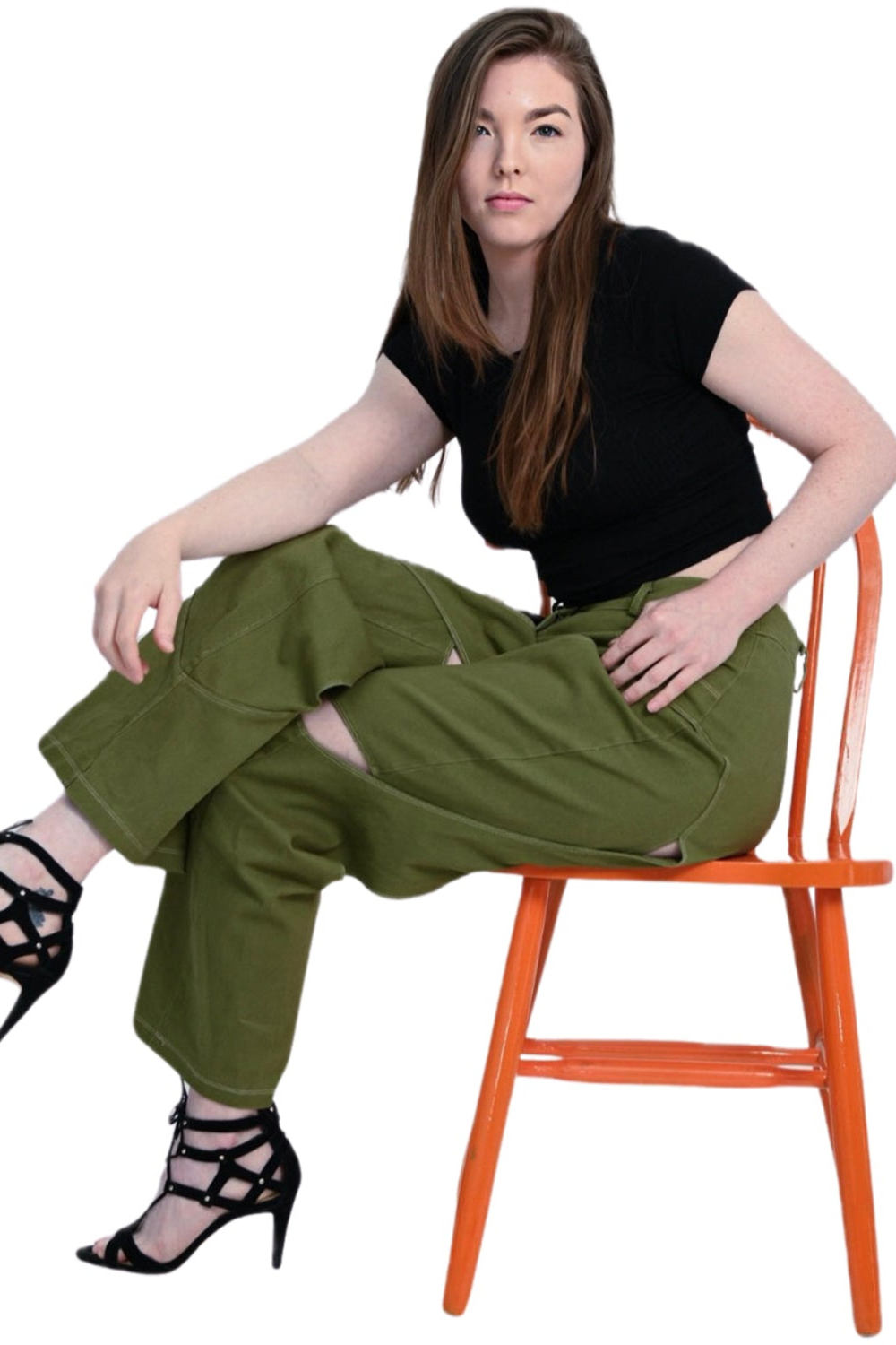 Olive Orbit Jeans