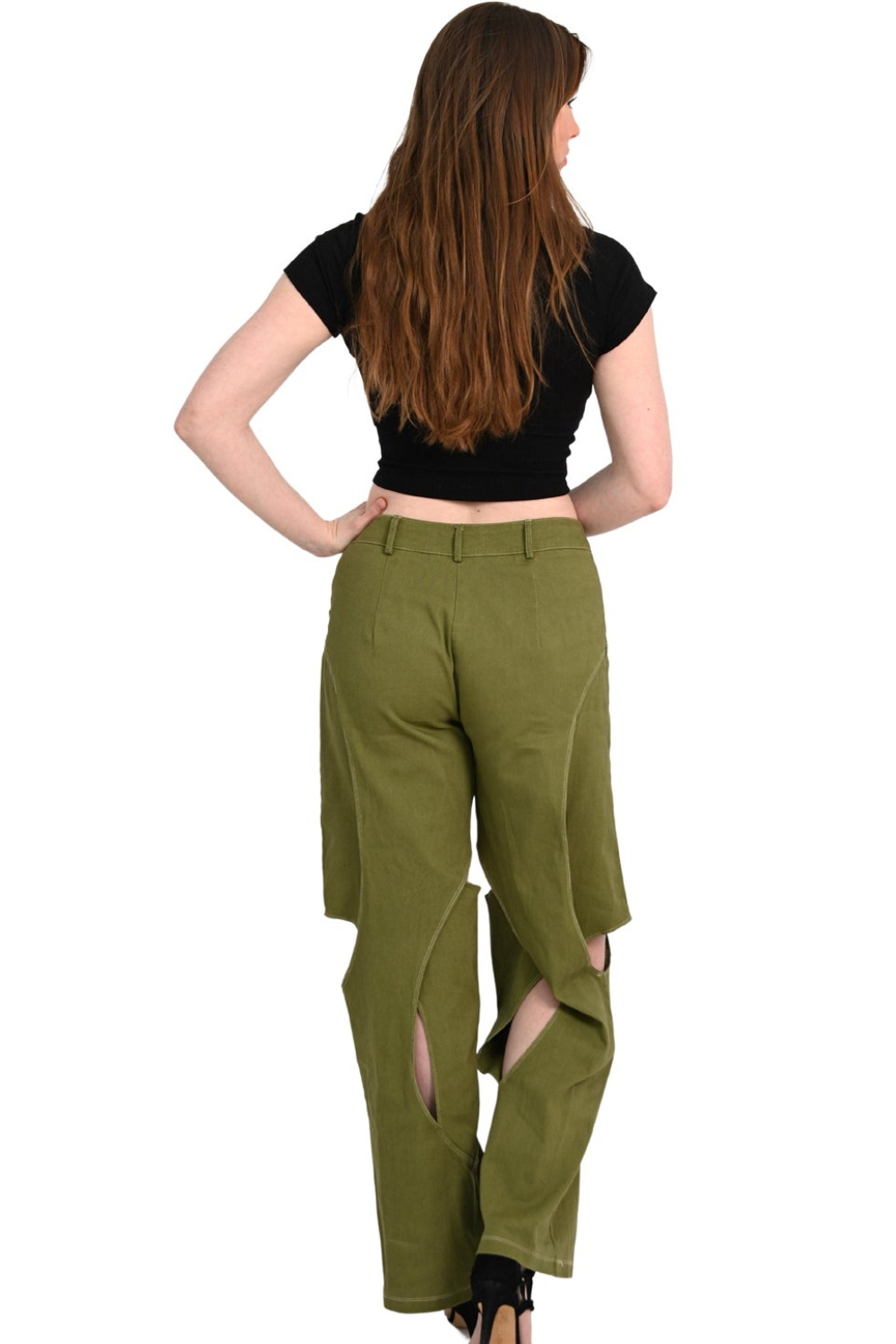 Olive Orbit Jeans