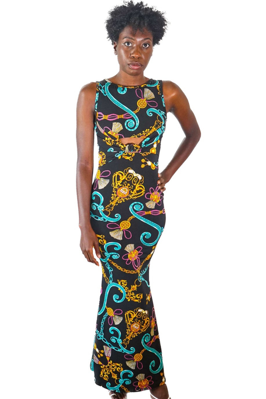 Black Treasured Maxi Dress