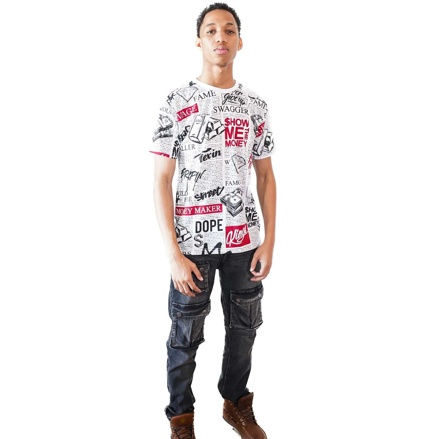 Mens Urban Graphic Hip Hop TShirt