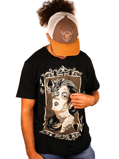 Men's Black Graphic T-Shirt