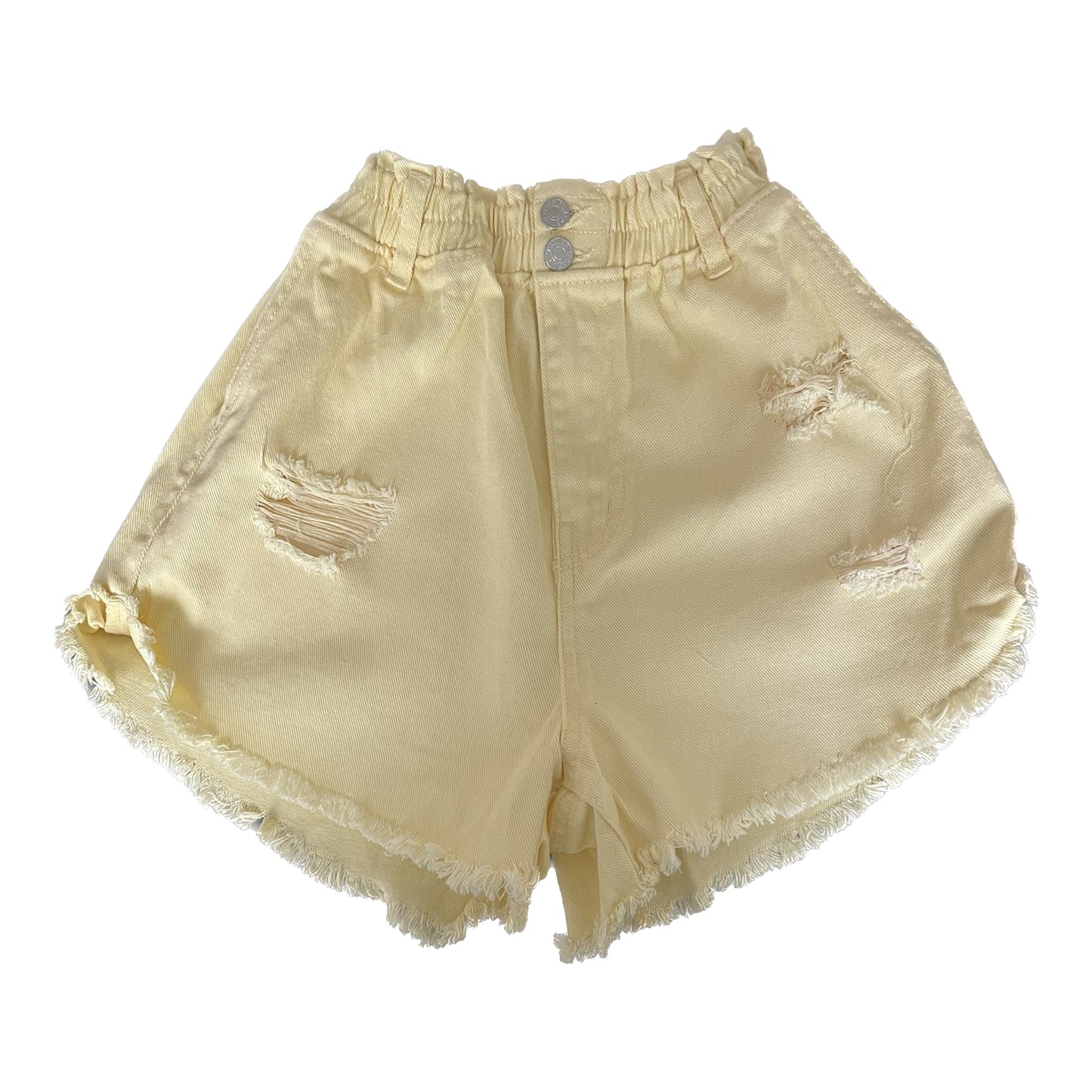 Womens Frayed Denim Shorts 